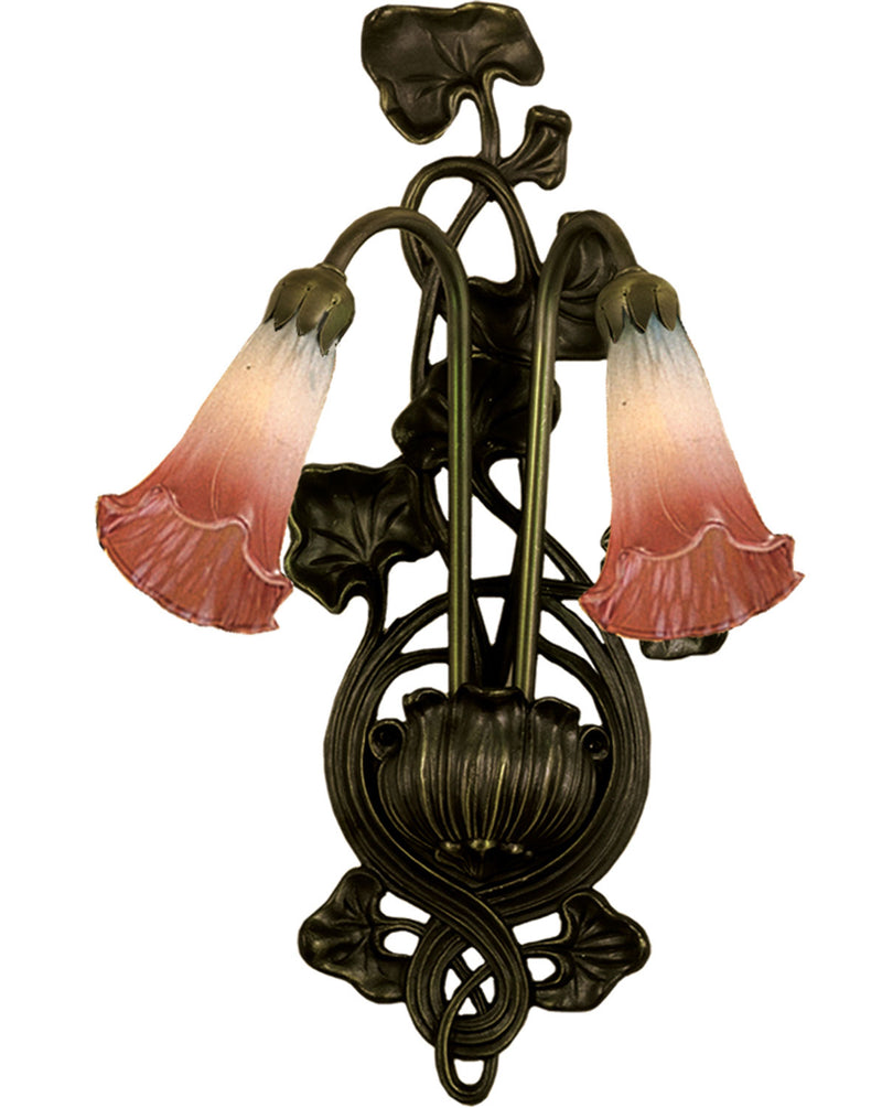 Meyda Tiffany 17616 Two Light Wall Sconce, Mahogany Bronze