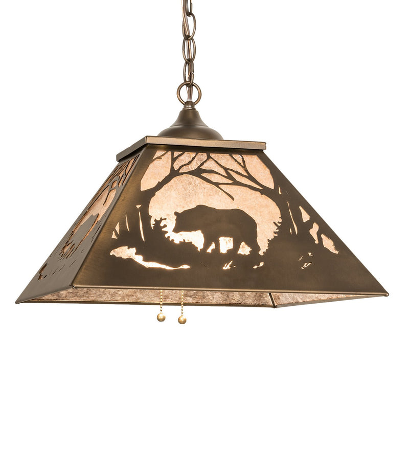 Meyda Tiffany 51489 Two Light Pendant, Antique Copper