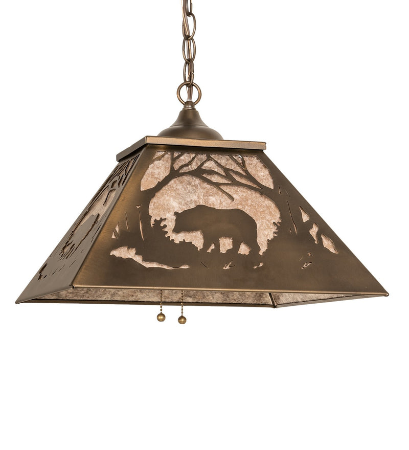 Meyda Tiffany 51489 Two Light Pendant, Antique Copper