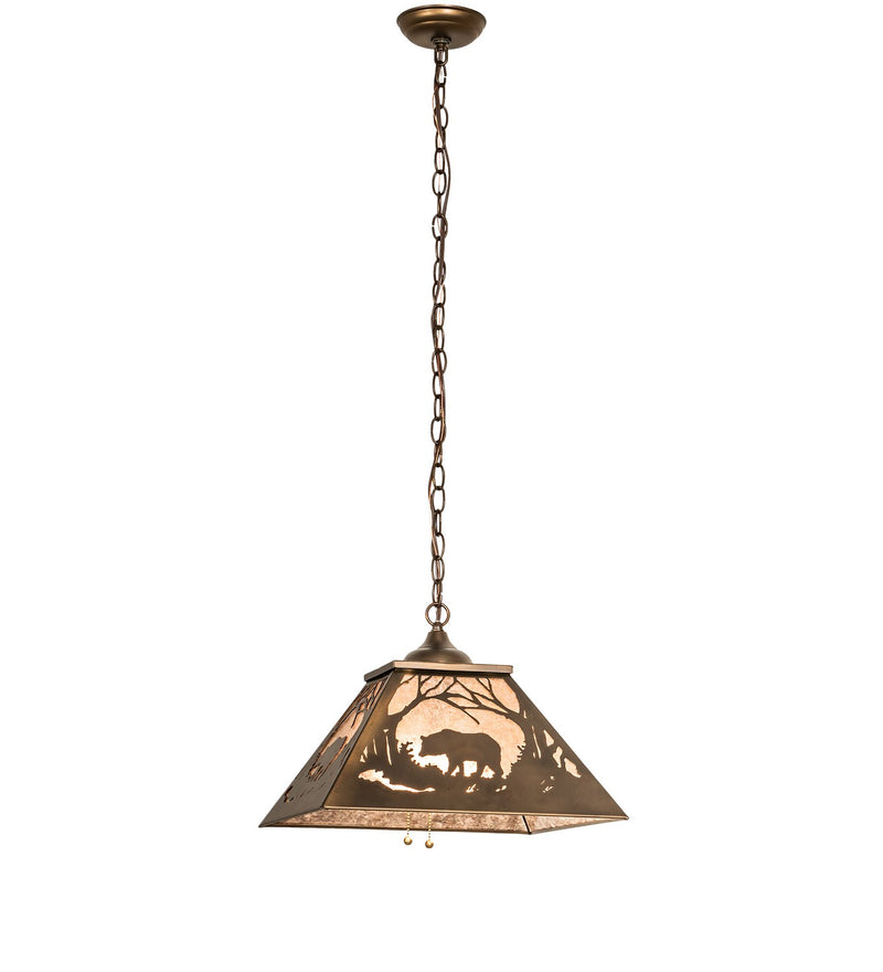 Meyda Tiffany 51489 Two Light Pendant, Antique Copper