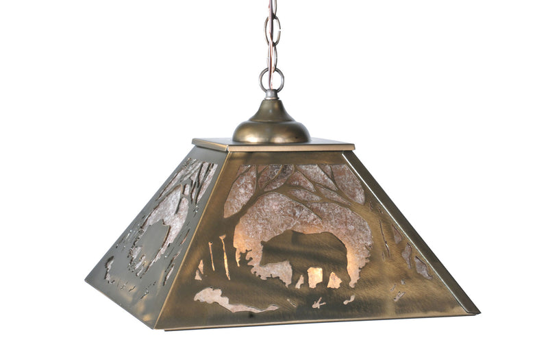 Meyda Tiffany 51489 Two Light Pendant, Antique Copper