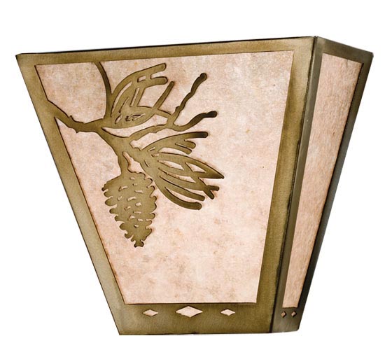 Meyda Tiffany 52063 Two Light Wall Sconce, Antique Copper