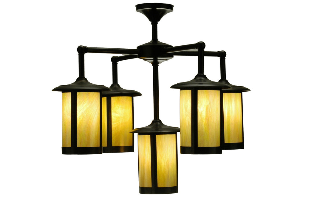 Meyda Tiffany 52391 Five Light Chandelier, Verdigris