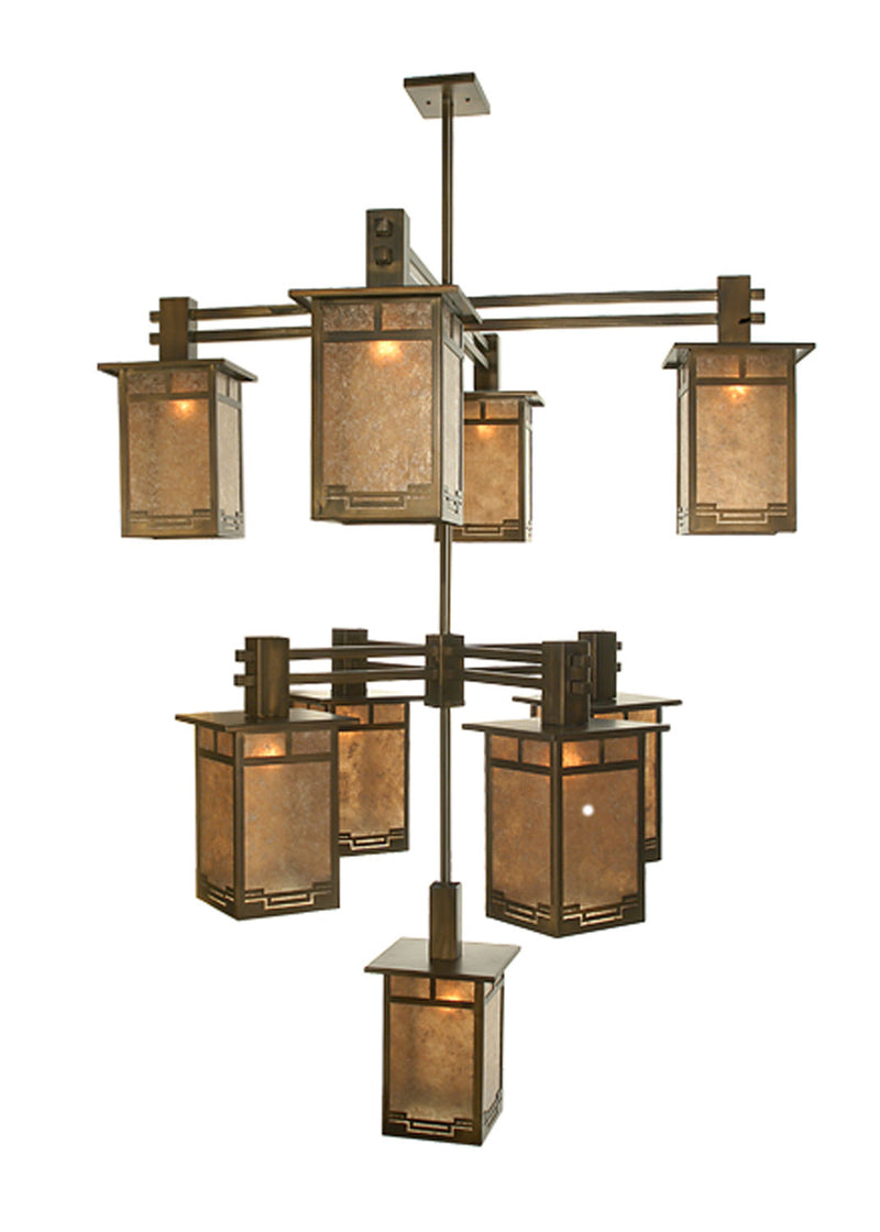 Meyda Tiffany 72482 Nine Light Chandelier, Antique Copper