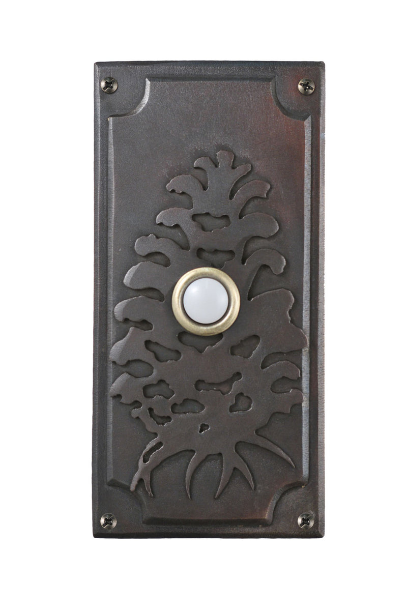 Meyda Tiffany 79966 Door Bell Cover, Craftsman Brown