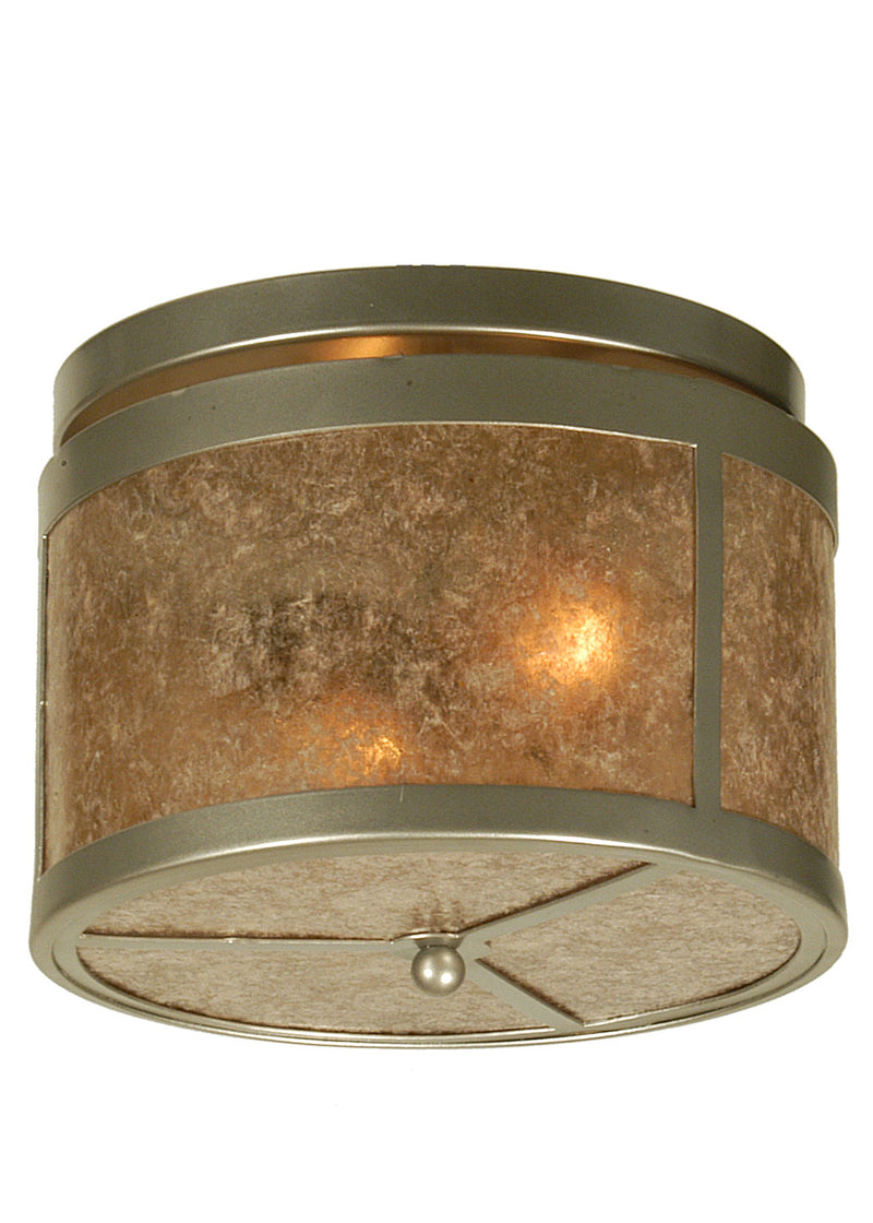 Meyda Tiffany 81663 Two Light Flushmount, Nickel
