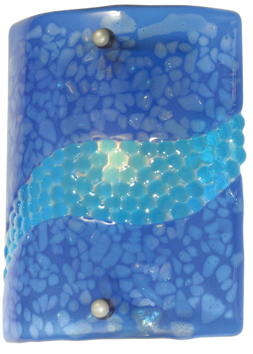 Meyda Tiffany 81667 One Light Wall Sconce, Blue/Pebbles