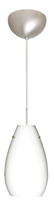 Besa 1JC-412607-SN One Light Pendant, Satin Nickel