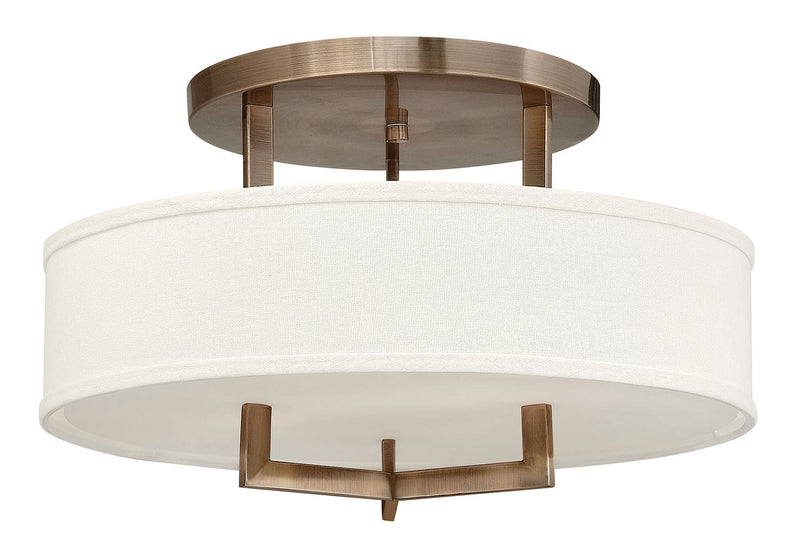 Hinkley 3201BR LED Semi-Flush Mount, Brushed Bronze