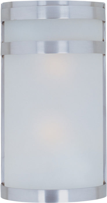 Maxim 5002FTSST Two Light Outdoor Wall Lantern, Stainless Steel