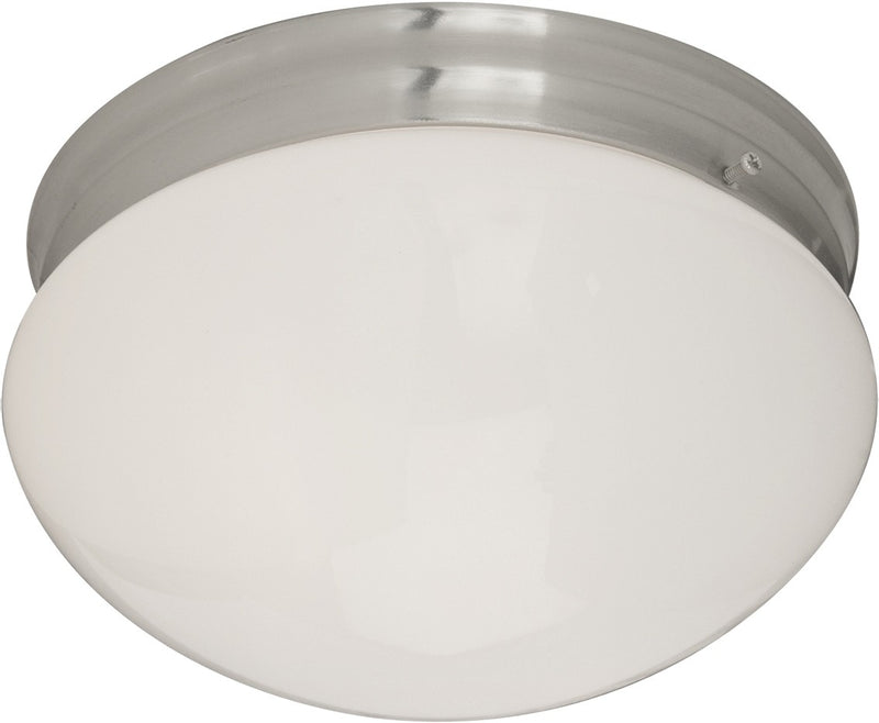 Maxim 5881WTSN Two Light Flush Mount, Satin Nickel
