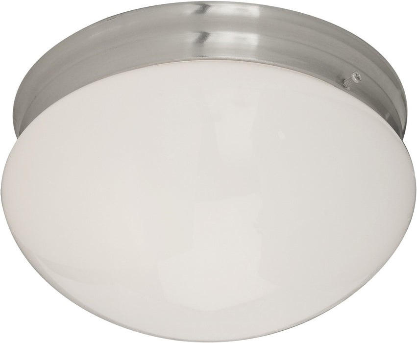 Maxim 5881WTSN Two Light Flush Mount, Satin Nickel