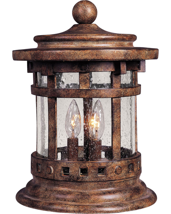 Maxim 40032CDSE Three Light Outdoor Deck Lantern, Sienna