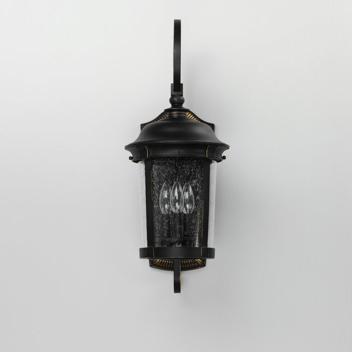 Maxim 40094CDBZ Three Light Outdoor Wall Lantern, Bronze
