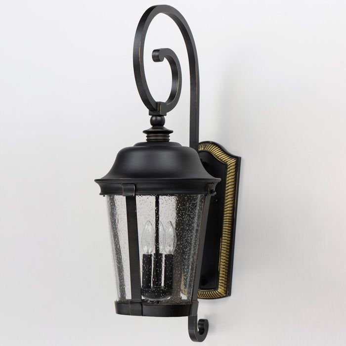 Maxim 40095CDBZ Three Light Outdoor Wall Lantern, Bronze