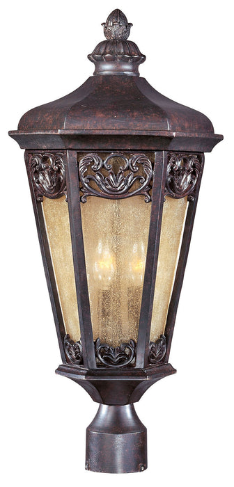 Maxim 40170NSCU Three Light Outdoor Pole/Post Lantern, Colonial Umber