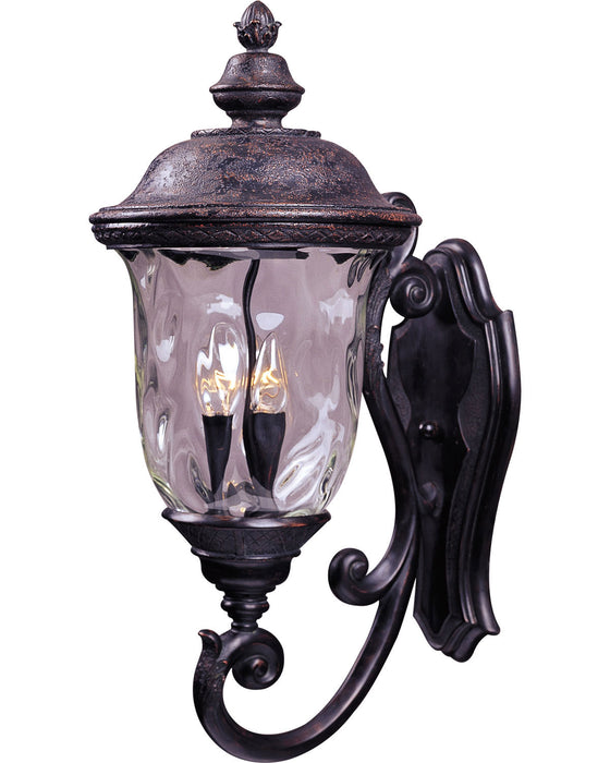 Maxim 40424WGOB Three Light Outdoor Wall Lantern, Oriental Bronze
