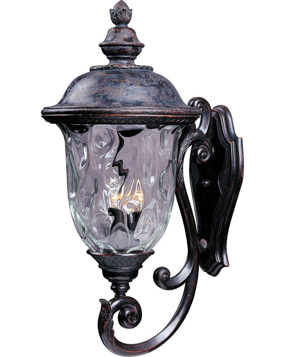 Maxim 40425WGOB Three Light Outdoor Wall Lantern, Oriental Bronze