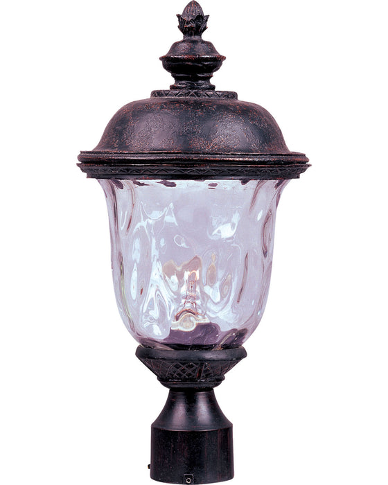 Maxim 40426WGOB One Light Outdoor Pole/Post Lantern, Oriental Bronze