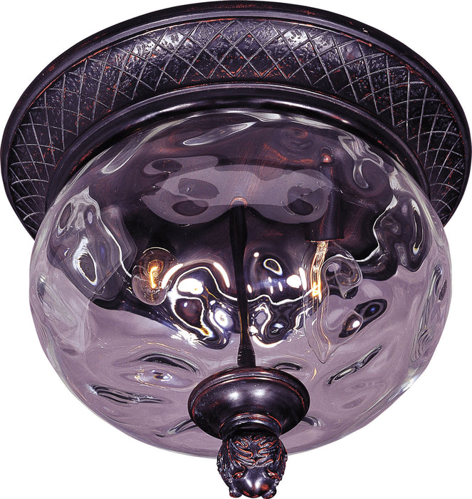 Maxim 40429WGOB Two Light Outdoor Ceiling Mount, Oriental Bronze