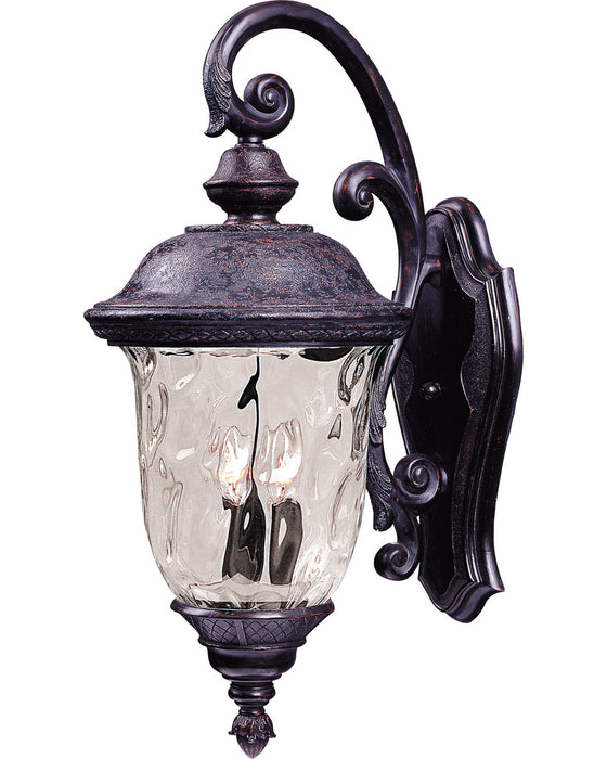 Maxim 40496WGOB Two Light Outdoor Wall Lantern, Oriental Bronze