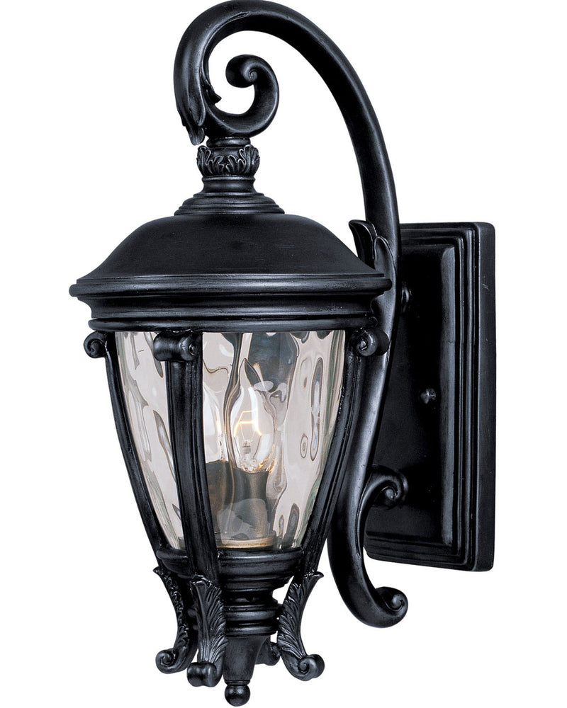 Maxim 41424WGBK Two Light Outdoor Wall Lantern, Black