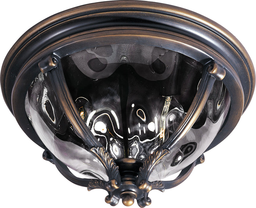 Maxim 41420WGGO Three Light Outdoor Ceiling Mount, Golden Bronze