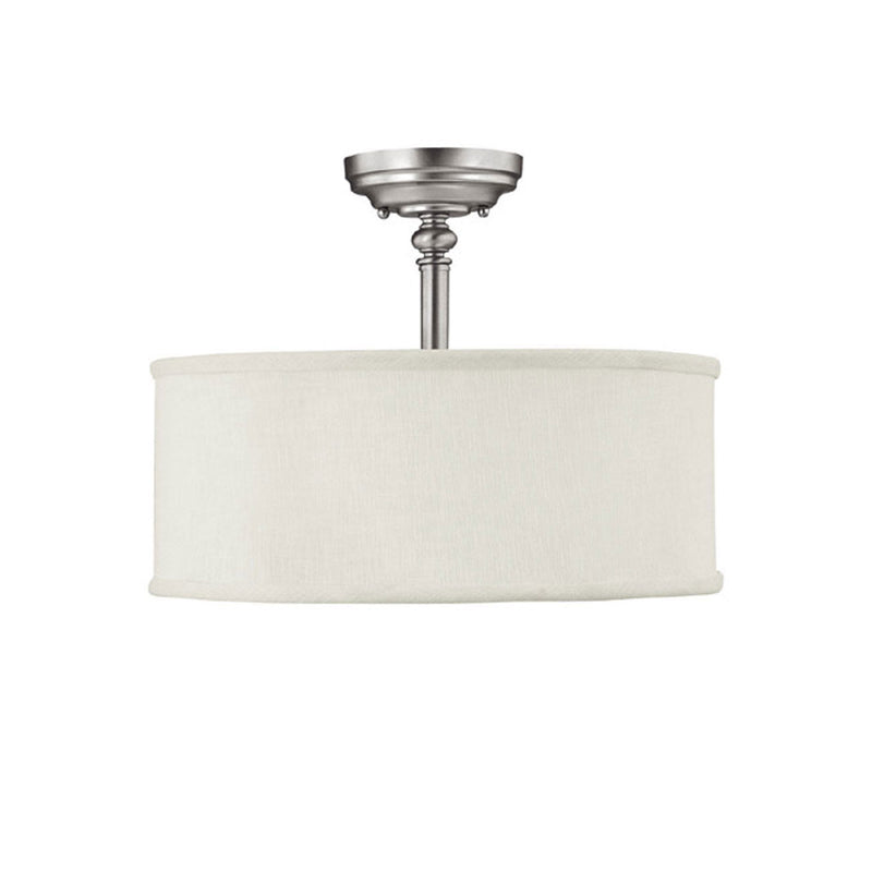 Capital Lighting 3923MN-480 Three Light Semi Flush Mount, Matte Nickel