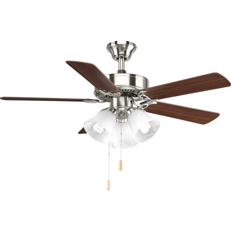 Progress Lighting P2500-09 42" Ceiling Fan, Brushed Nickel