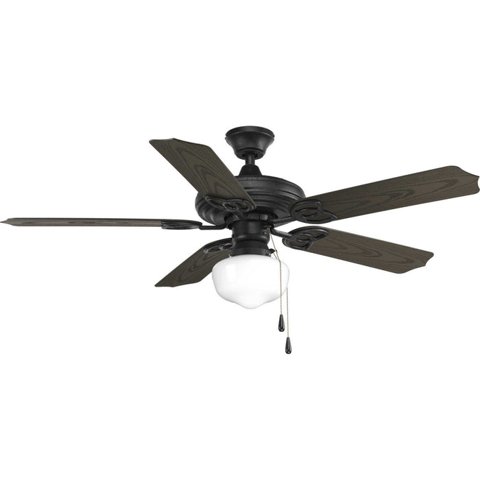 Progress Lighting P2502-80 52" Ceiling Fan, Forged Black