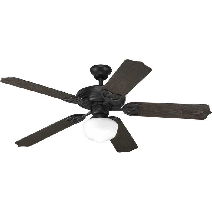 Progress Lighting P2502-80 52" Ceiling Fan, Forged Black