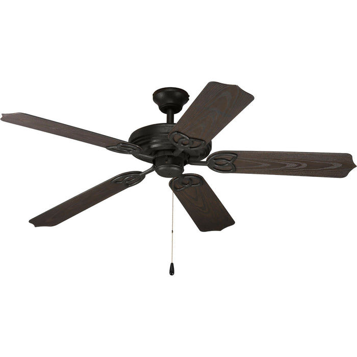 Progress Lighting P2502-80 52" Ceiling Fan, Forged Black
