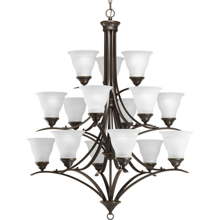 Progress Lighting P4365-20 15 Light Chandelier, Antique Bronze