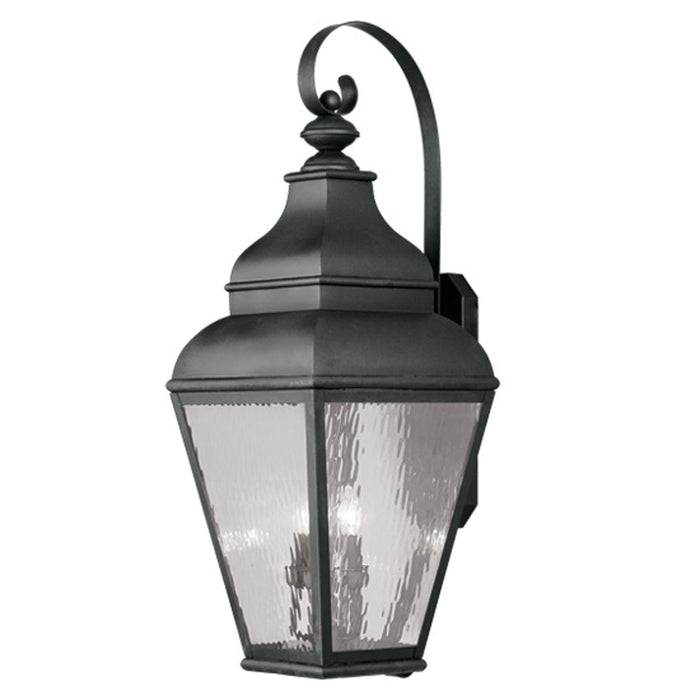 Livex Lighting 2607-04 Four Light Outdoor Wall Lantern, Black