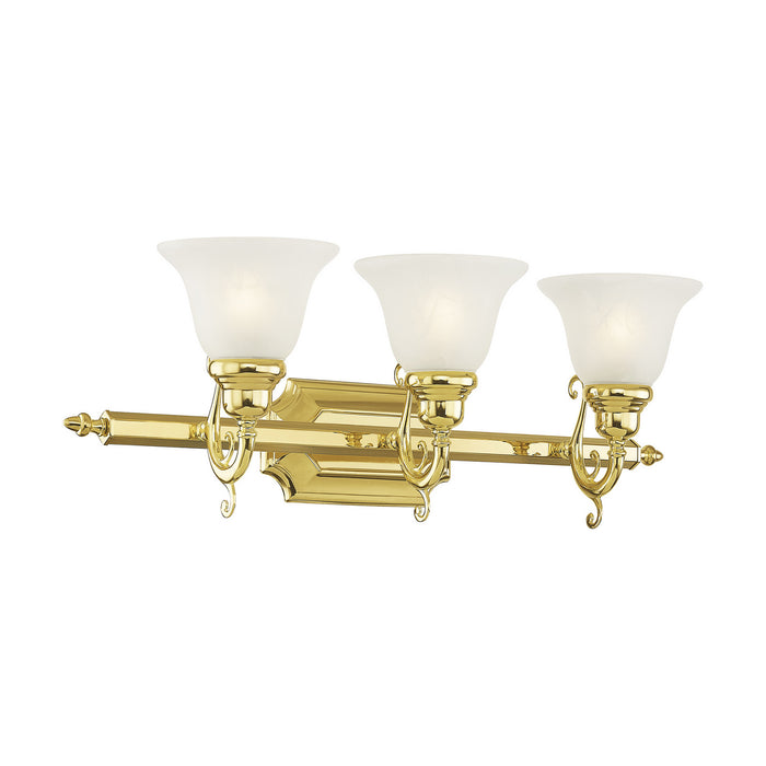 Livex Lighting 1283-02 Three Light Bath Vanity, Polished Brass