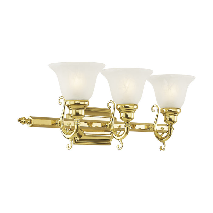 Livex Lighting 1283-02 Three Light Bath Vanity, Polished Brass