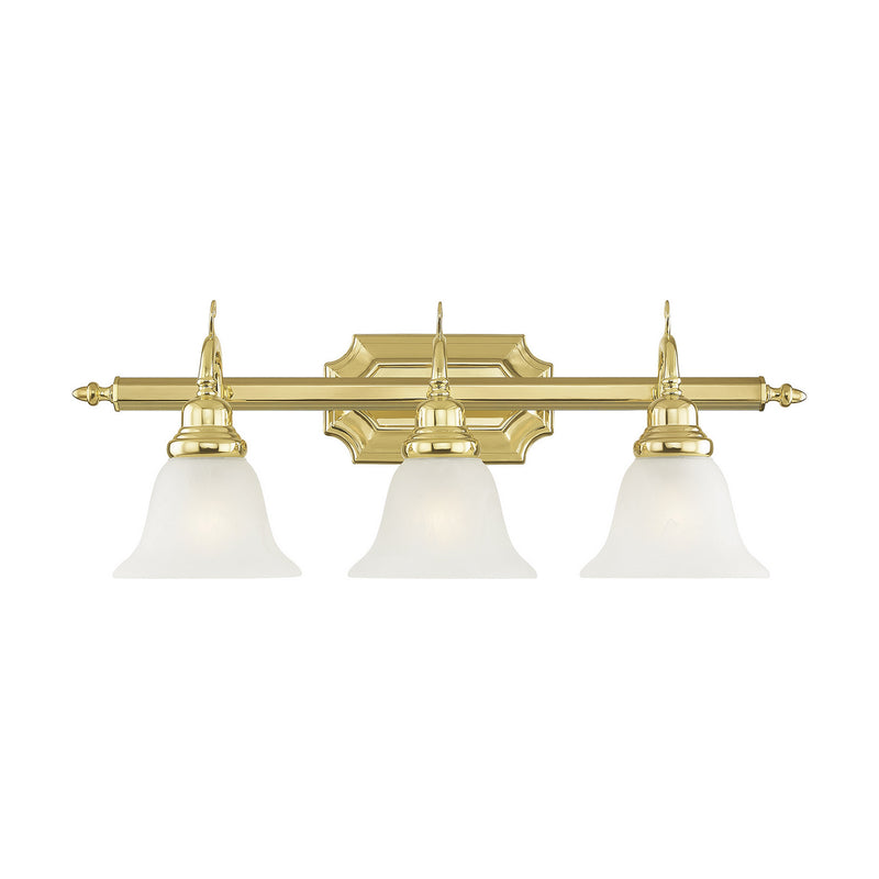 Livex Lighting 1283-02 Three Light Bath Vanity, Polished Brass