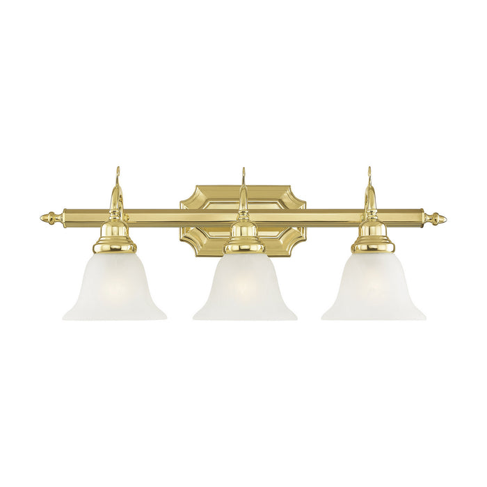 Livex Lighting 1283-02 Three Light Bath Vanity, Polished Brass