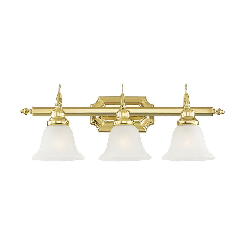 Livex Lighting 1283-02 Three Light Bath Vanity, Polished Brass