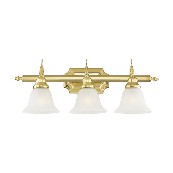 Livex Lighting 1283-02 Three Light Bath Vanity, Polished Brass