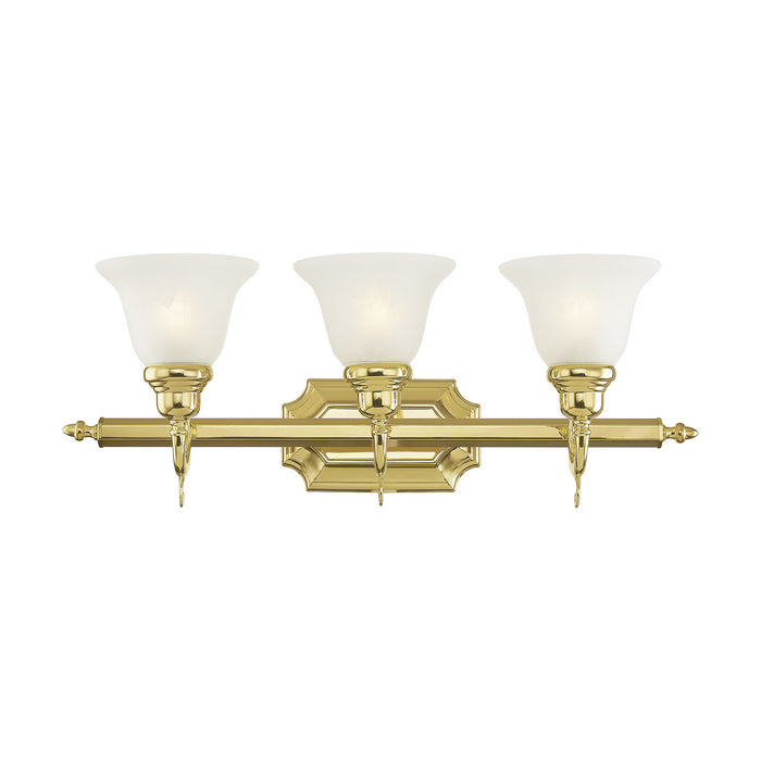 Livex Lighting 1283-02 Three Light Bath Vanity, Polished Brass