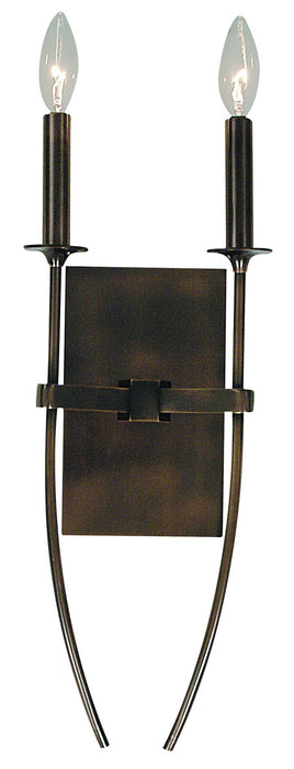 Framburg 1007 RB Two Light Wall Sconce, Roman Bronze