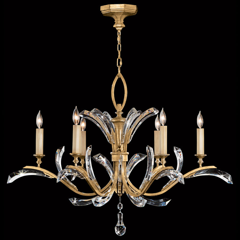 Fine Art 761240ST Six Light Chandelier, Gold