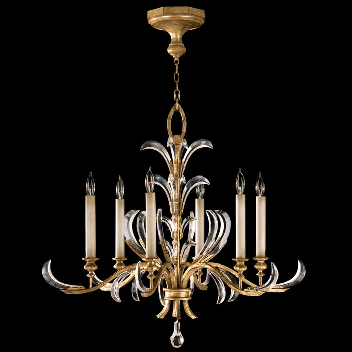 Fine Art 762640ST Six Light Chandelier, Gold