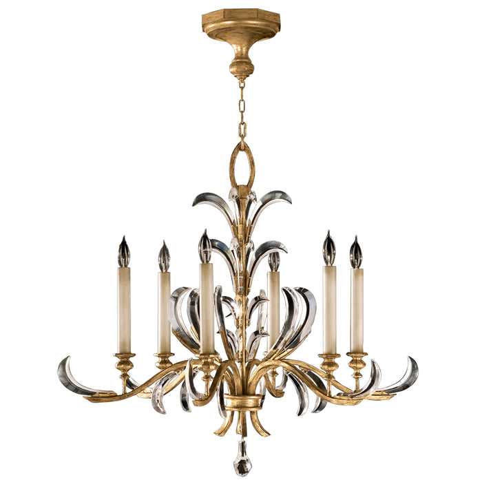 Fine Art 762640ST Six Light Chandelier, Gold