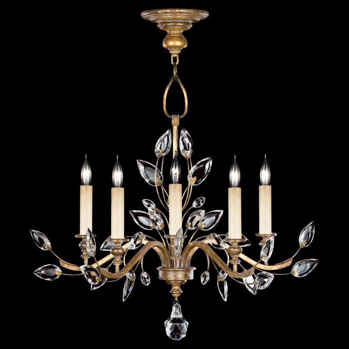 Fine Art 775840ST Five Light Chandelier, Gold