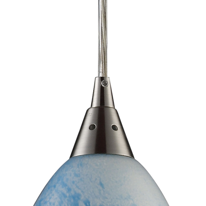 ELK Home 10077/3L Three Light Pendant, Satin Nickel