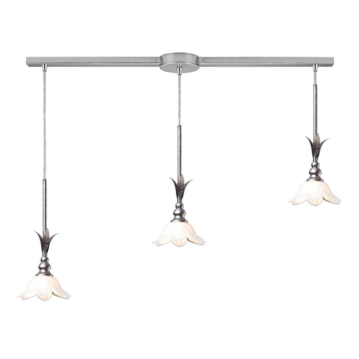 ELK Home 10100/3L-CW Three Light Chandelier, Antique Silver