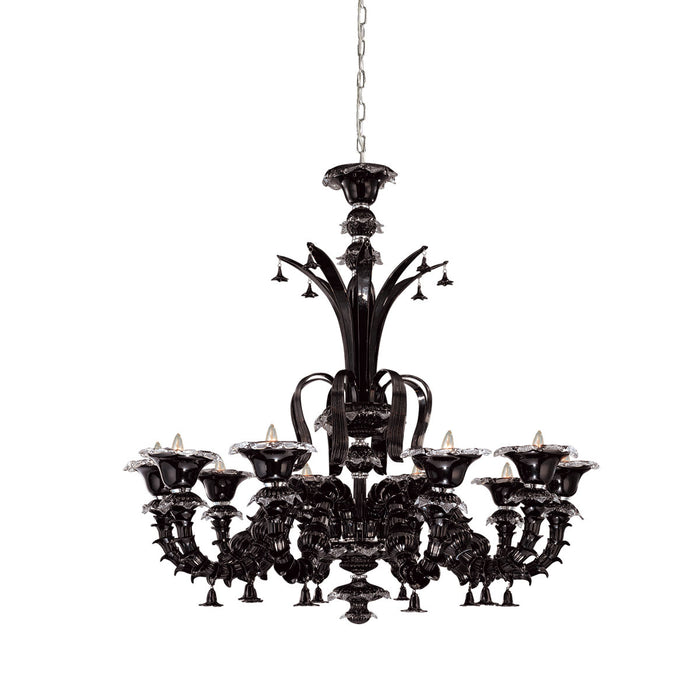 Eurofase 16661-021 Ten Light Chandelier, Chrome