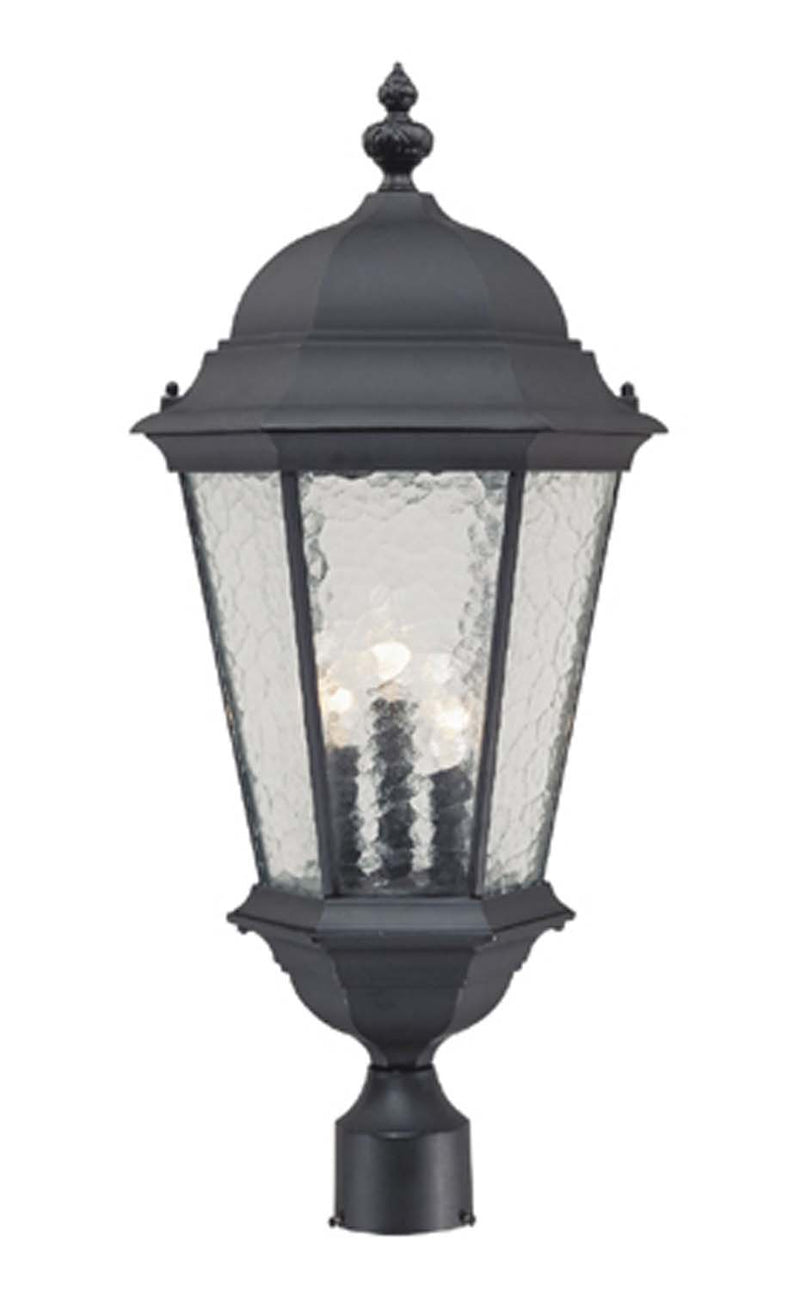 Acclaim Lighting 5527BK Three Light Post Mount, Matte Black